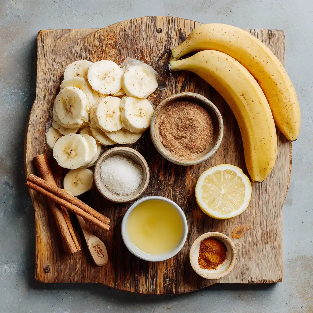 Air fried cinnamon banana chips – 1 Quick Recipe for Sweet & Crisp Results 9 air fried cinnamon banana chips ingredients