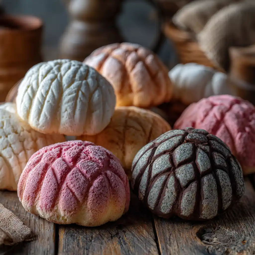 Concha Gluten Free Recipe That Actually Works (No Crumbling!) 8 Concha gluten free with colorful sugar shell