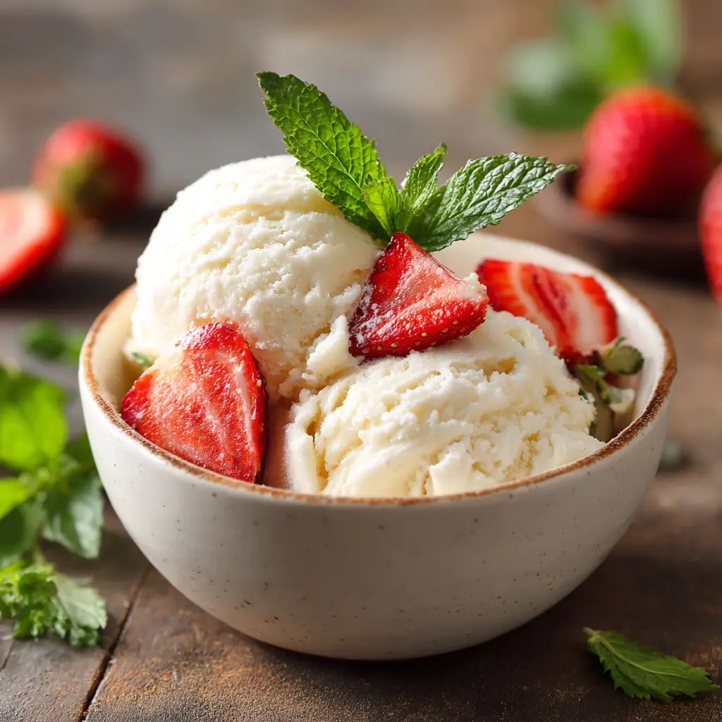 Homemade Gluten and Dairy Free Ice Cream – 5-Ingredient Easy Recipe 6 Homemade gluten and dairy free vanilla ice cream in bowl