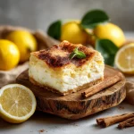 Lemon Sopapilla Cheesecake: 1 Simple, Tangy Treat You’ll Love 8 lemon sopapilla cheesecake slice on rustic plate