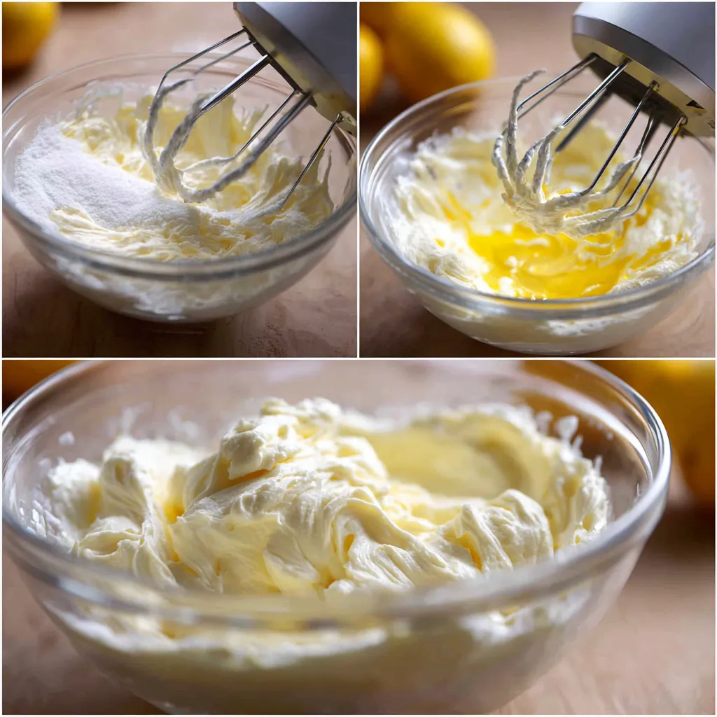 Lemon Sopapilla Cheesecake: 1 Simple, Tangy Treat You’ll Love 10 mixing lemon cheesecake filling in bowl