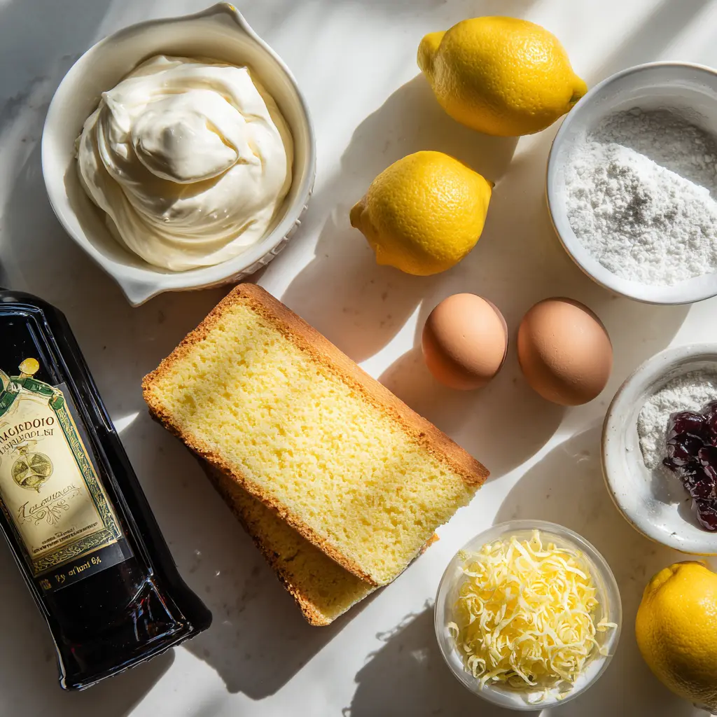 Cake Limoncello Mascarpone – 5-Star Stunning, Light & Creamy Treat 9 ingredients for cake limoncello mascarpone