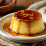 Microwave Flan Pudding – Quick & Delicious 10-Min Dessert Recipe 8 microwave flan pudding with caramel sauce on white plate