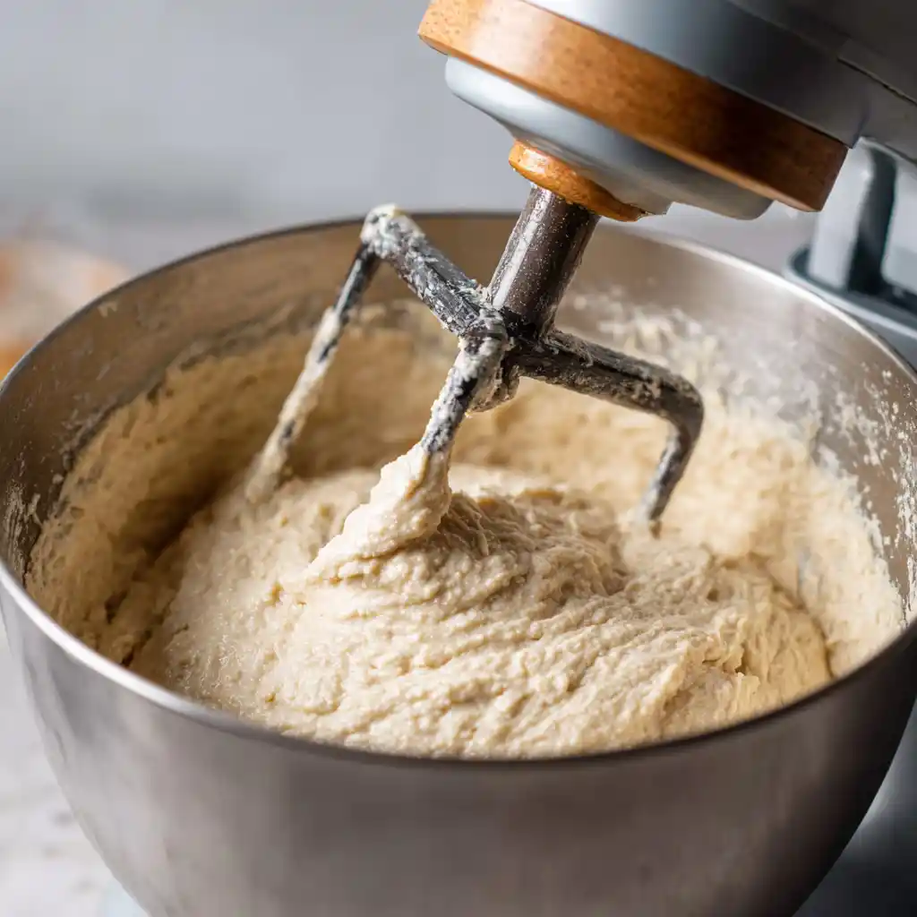 Concha Gluten Free Recipe That Actually Works (No Crumbling!) 11 Mixing gluten-free concha dough
