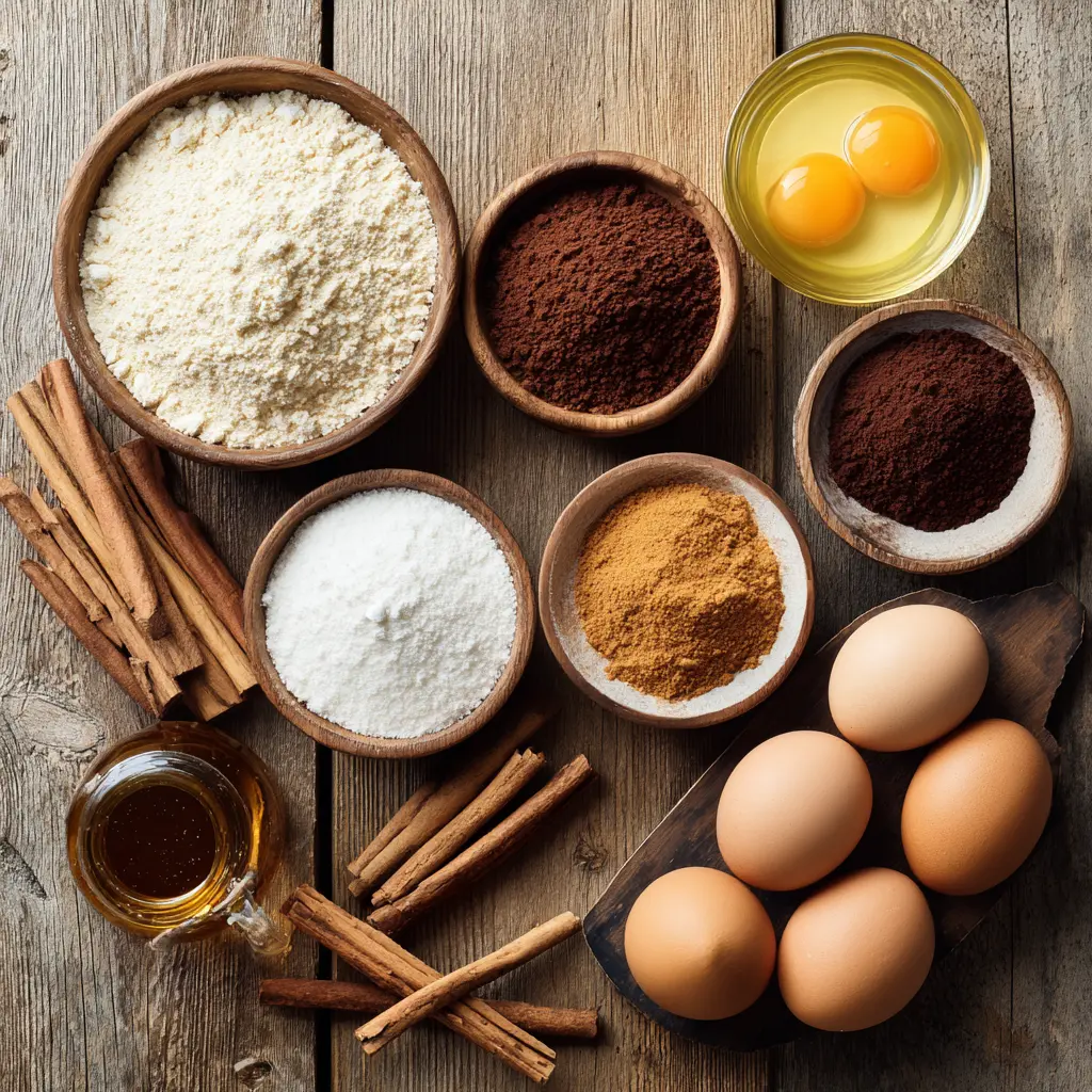 Paleo Mexican Brownies: A Guilt-Free, Delicious Dessert Twist 9 Paleo brownie ingredients flat lay