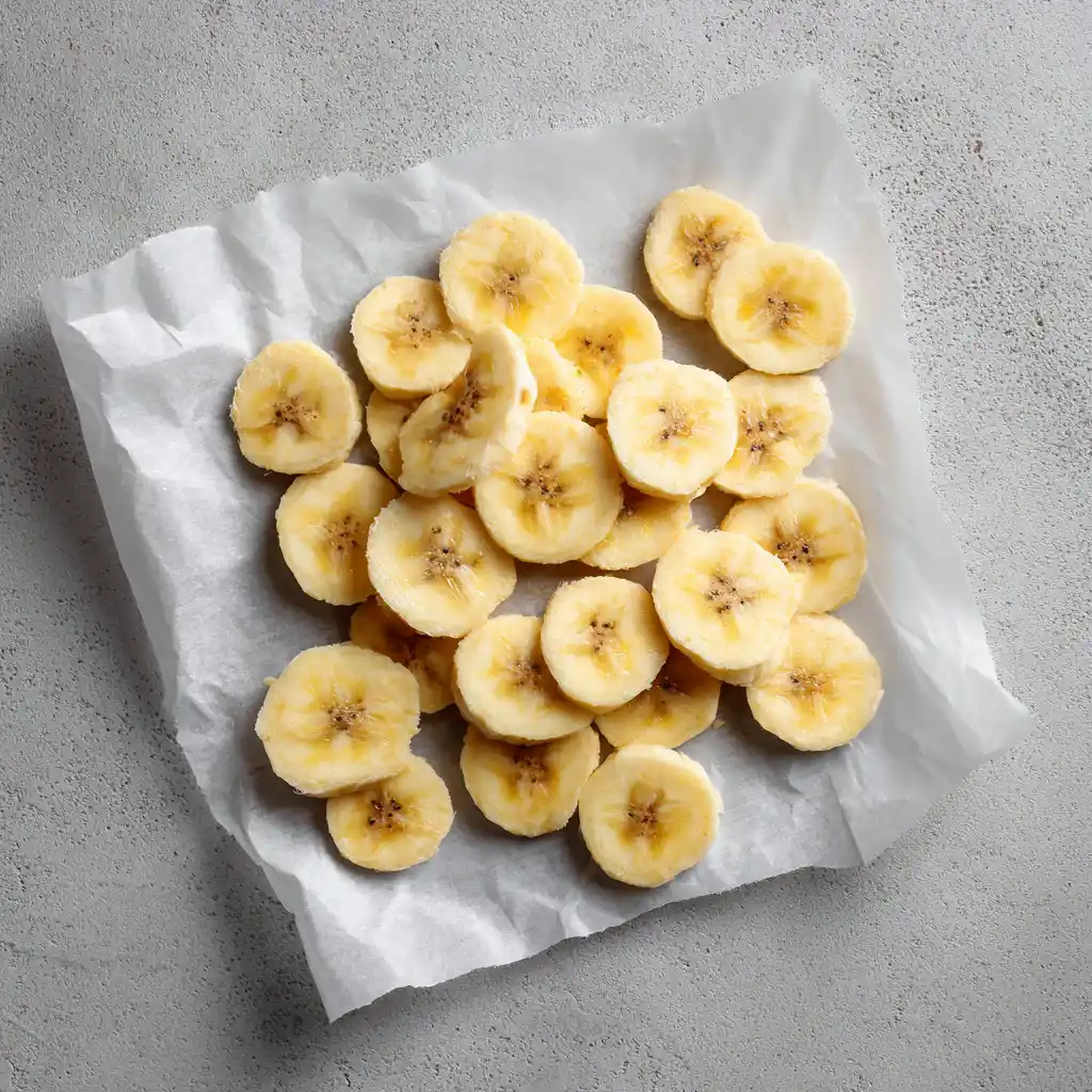 Air Fried Banana Chips – 5-Min Recipe with a Crispy Surprise 10 Banana slices prep