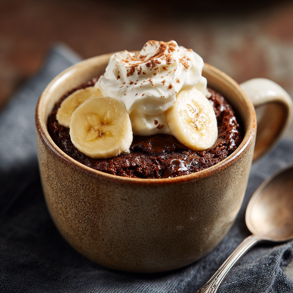 Chocolate Mug Cake Banana – Quick & Moist Microwave Treat 12 Served chocolate banana mug cake
