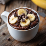 Chocolate Mug Cake Banana – Quick & Moist Microwave Treat 8 Chocolate mug cake banana in a ceramic mug