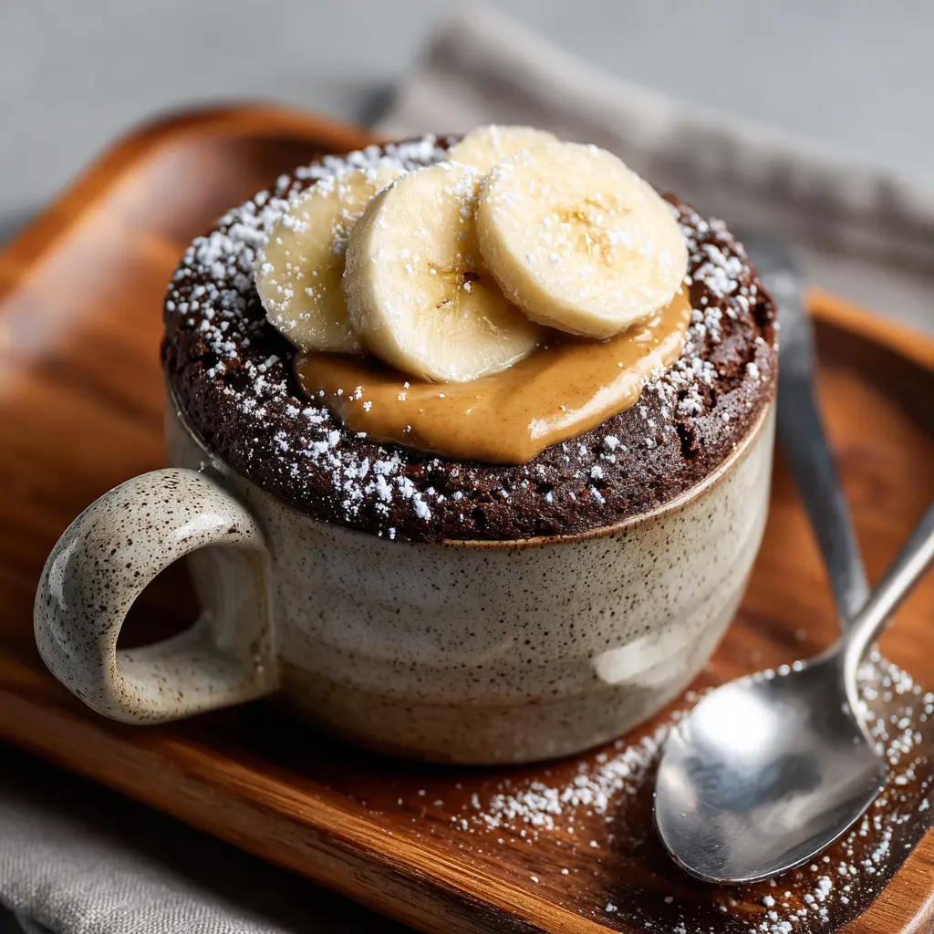 Easy Chocolate Mug Cake Protein Recipe That’s Moist & Ready in 5 Mins 12 Chocolate protein mug cake served with toppings