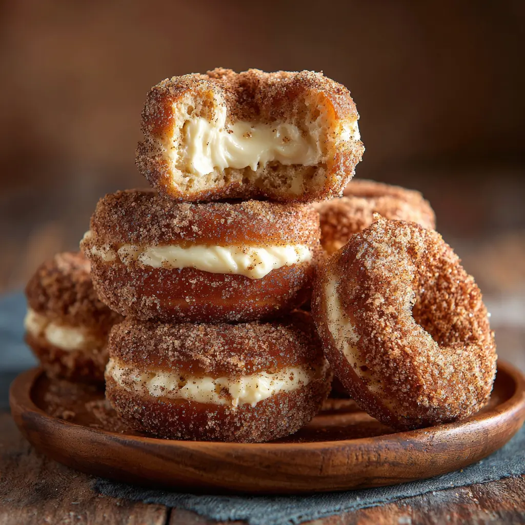 Churro Cheesecake Donuts – 5-Step Recipe With Amazing Results 7 Churro cheesecake donuts with cinnamon sugar coating