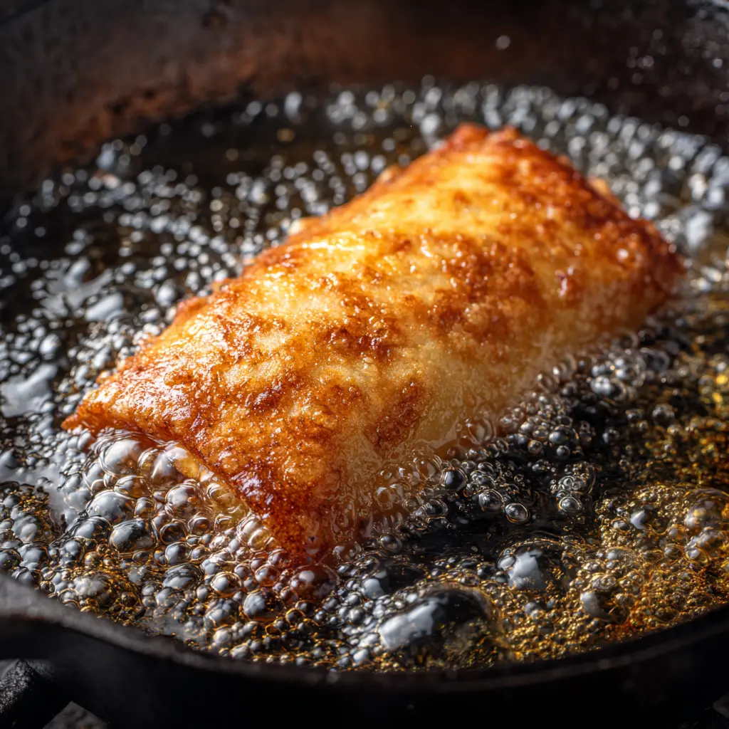 Mexican Fried Cheesecake – Easy 3-Step Delight Recipe 11 Frying cheesecake chimichanga
