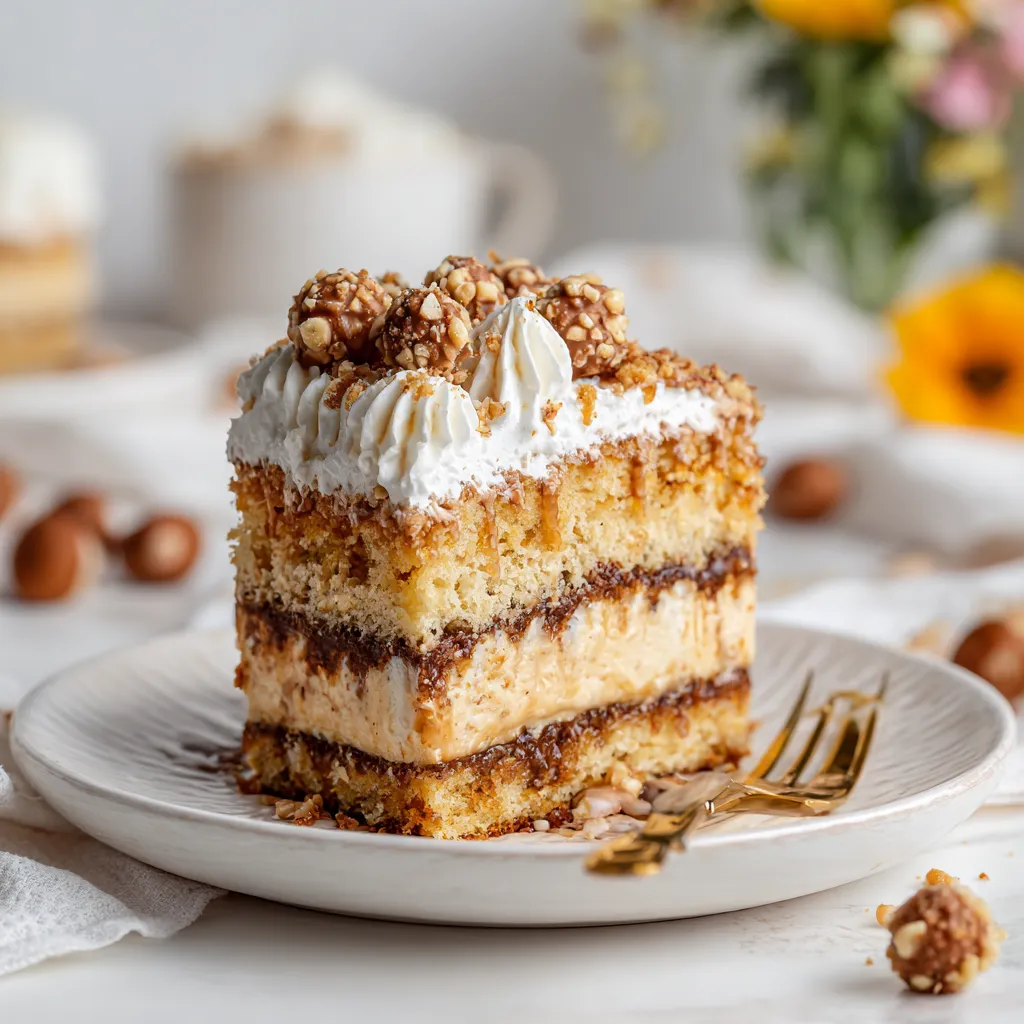 Tres Leches Ferrero Rocher Cake – Rich & Easy Recipe 16 Recipe card for tres leches Ferrero Rocher cake