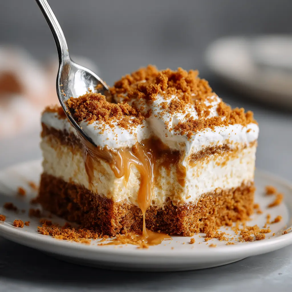 Biscoff Cake Tres Leches – 1 Easy Recipe for a Remarkably Moist Dessert 11 biscoff tres leches cake slice served
