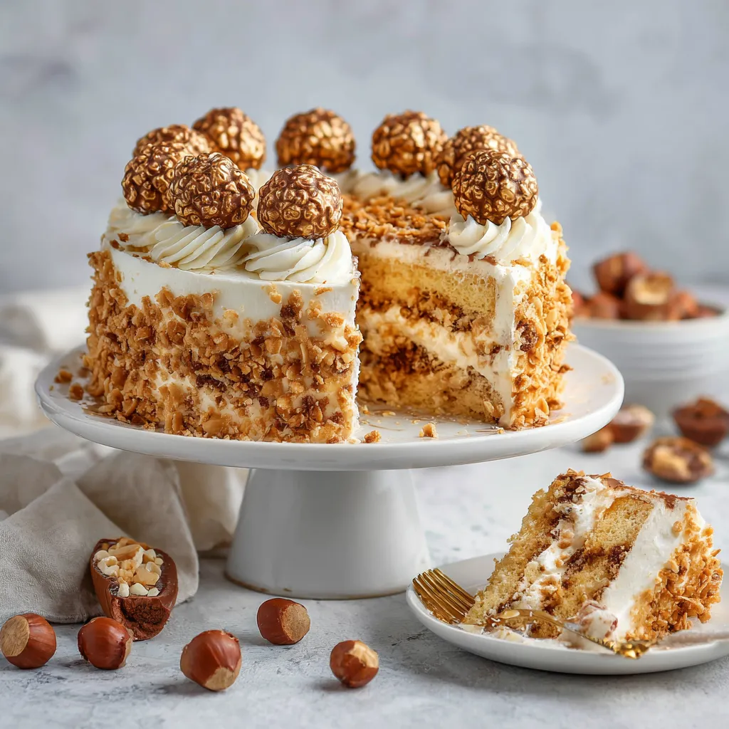 Tres Leches Ferrero Rocher Cake – Rich & Easy Recipe 15 Ferrero Rocher tres leches cake on display