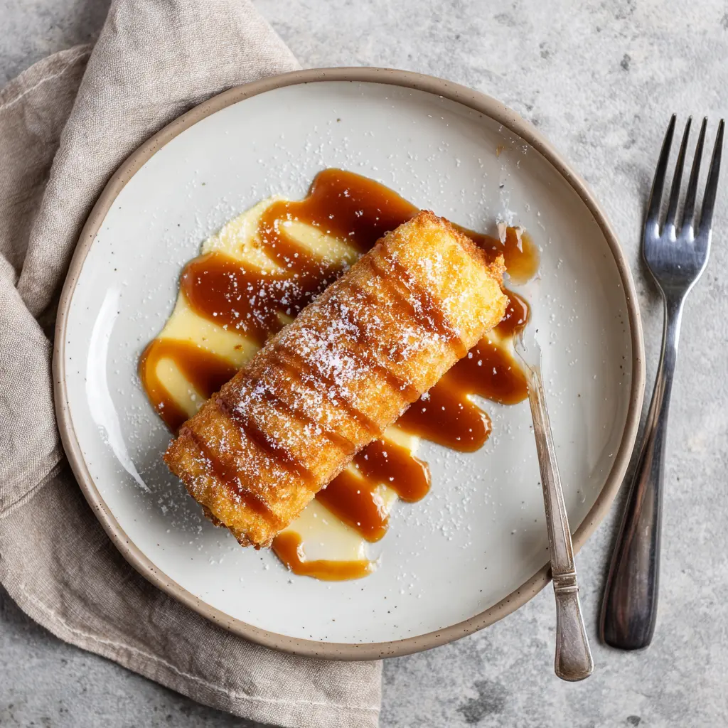 Xango Dessert Recipe – Easy, Irresistible Fried Cheesecake (2025) 12 Plated Xango dessert final image