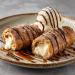 Xango Dessert Recipe – Easy, Irresistible Fried Cheesecake (2025) 8 Xango dessert served with ice cream