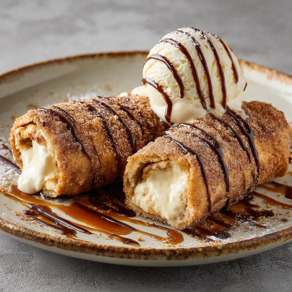 Xango Dessert Recipe – Easy, Irresistible Fried Cheesecake (2025) 11 Xango dessert served with ice cream