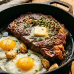 Steak and egg