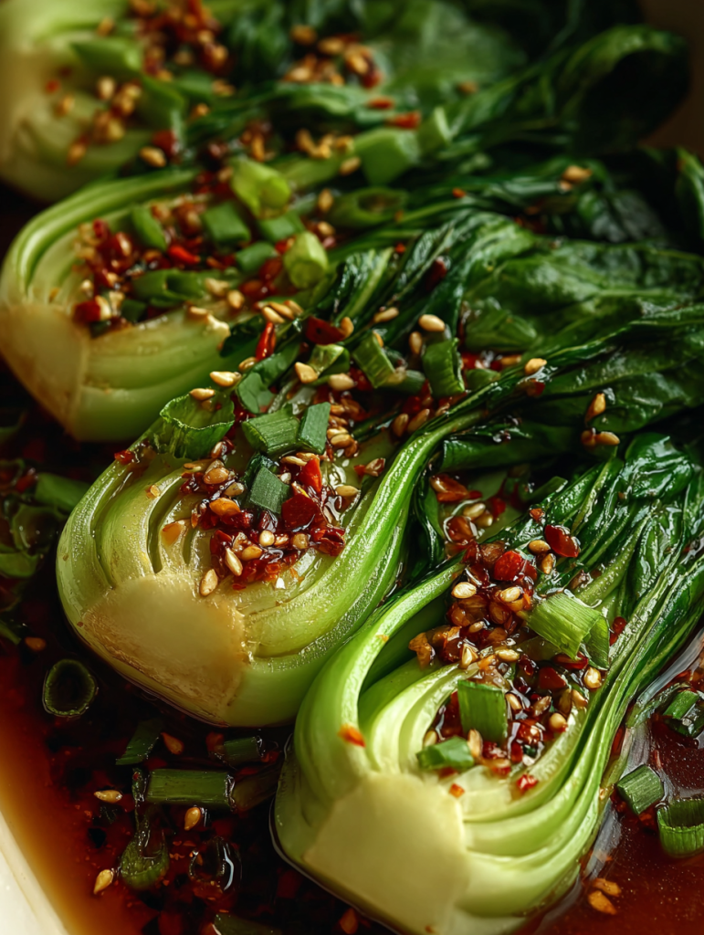 Quick Bok Choy with Ginger Chili Sauce 1 22