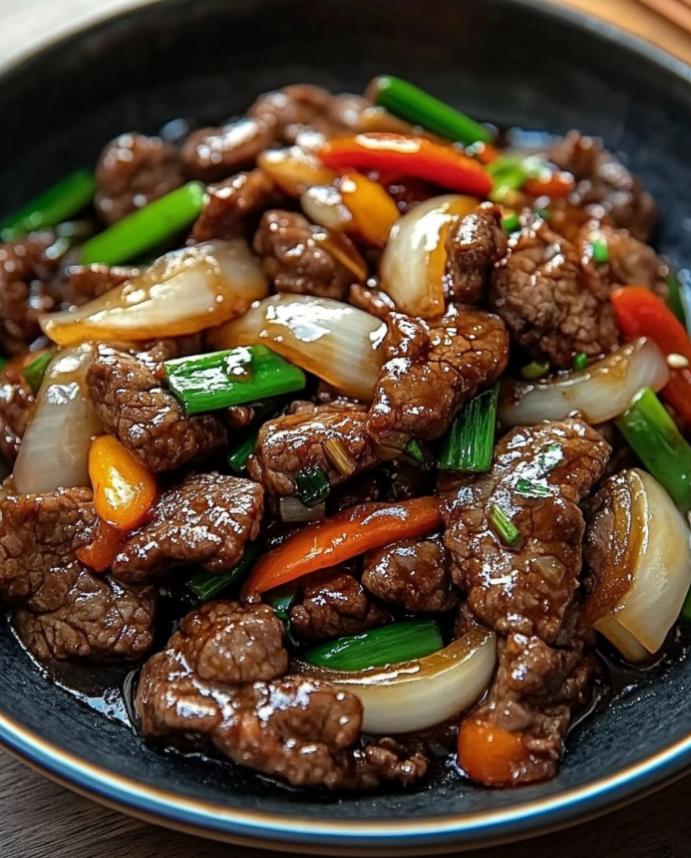CHINESE BEEF AND ONION STIR FRY