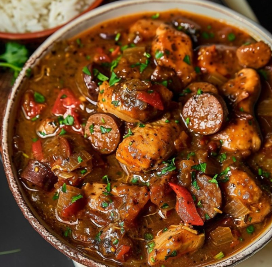 New Orleans Cajun Chicken Andouille Sausage Gumbo
