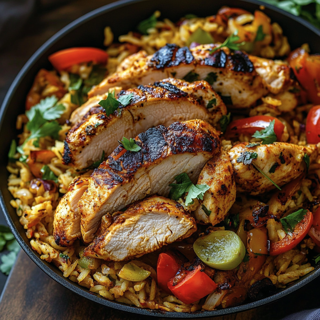 One Pot Shawarma Chicken and Rice 1 One Pot Shawarma Chicken and Rice