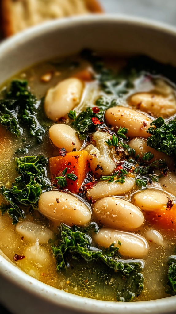 Tuscan White Bean Kale Soup