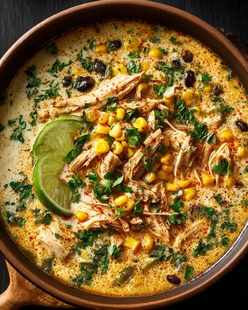 Viral Creamy Chicken Poblano Soup