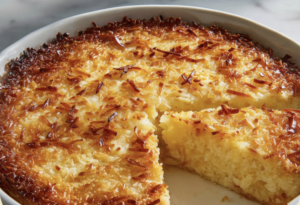 Crustless Coconut Pie