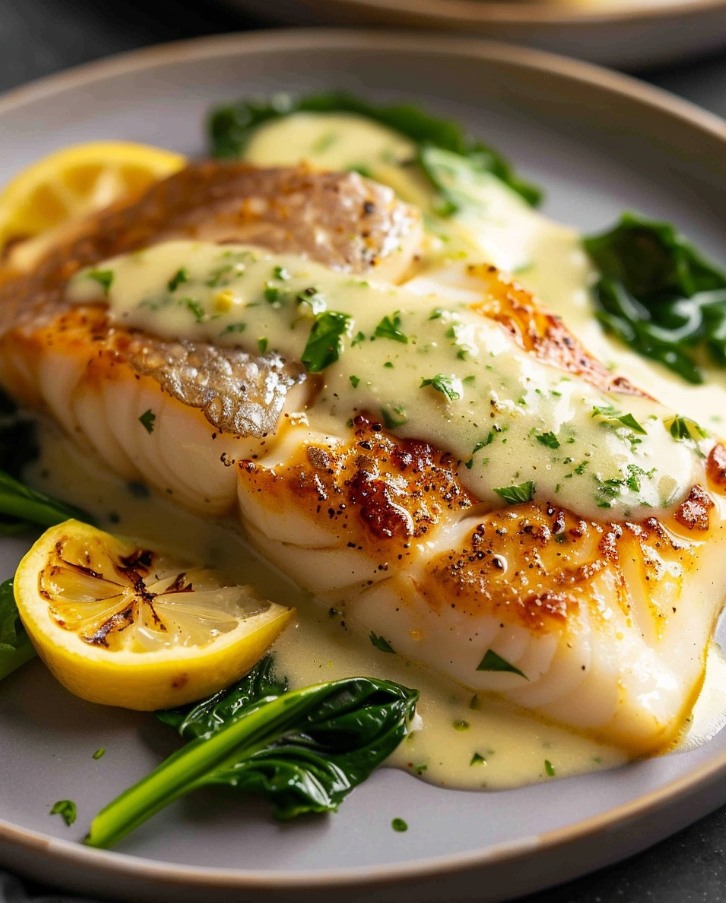Elegant Cod Fillets in a Zesty White Lemon Caper Reduction
