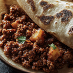 Homemade Picadillo with Warm Flour Tortillas
