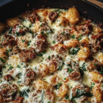 Italian Sausage Gnocchi Bake