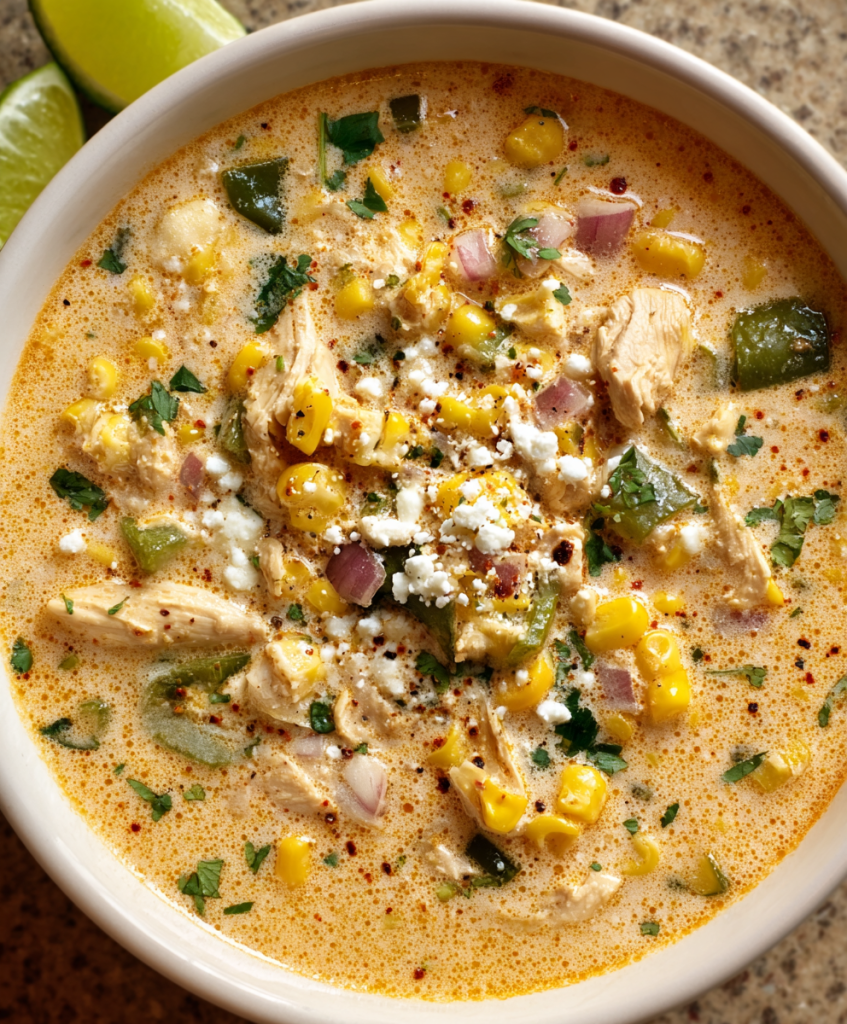 Mexican Street Corn Chicken Soup