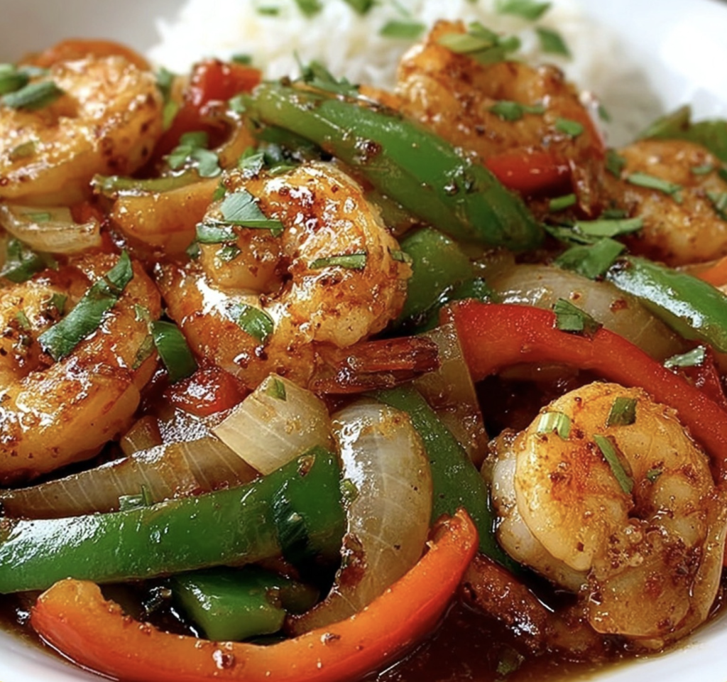 Shrimp and Bell Pepper Stir-Fry 1 Shrimp and Bell Pepper Stir Fry