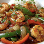 Shrimp and Bell Pepper Stir Fry