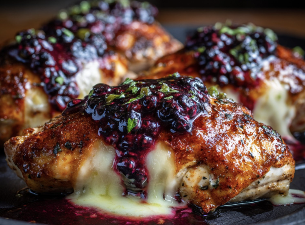 Smoky Paprika Chicken with Blackberry Jalapeño Melt