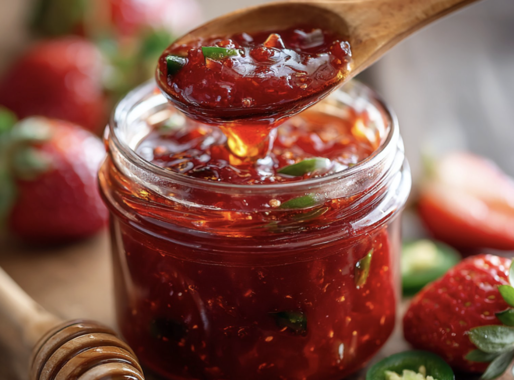 Strawberry Honey Jalapeño Jam