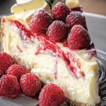 White Chocolate Raspberry Cheesecake