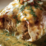 Chili Verde Burritos with Hatch Green Chile Sauce