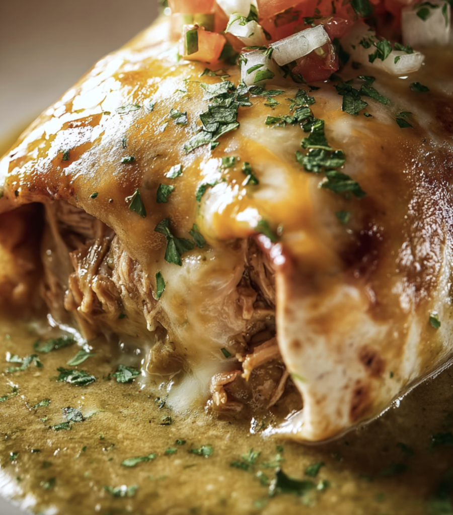 Chili Verde Burritos with Hatch Green Chile Sauce 1 Chili Verde Burritos with Hatch Green Chile Sauce