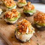 Crab Rangoon Crispy Rice Sushi Cups