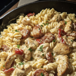 Creamy Pepper Jack Chicken Sausage Pasta 1