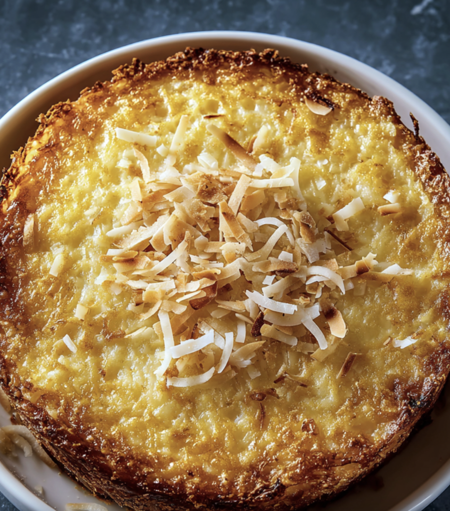 Crustless Coconut Pie