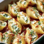 Easy Christmas Stuffed Shells