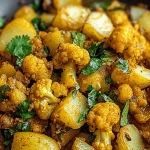 Indian Spiced Potatoes and Cauliflower