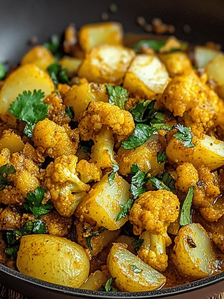 Indian Spiced Potatoes and Cauliflower