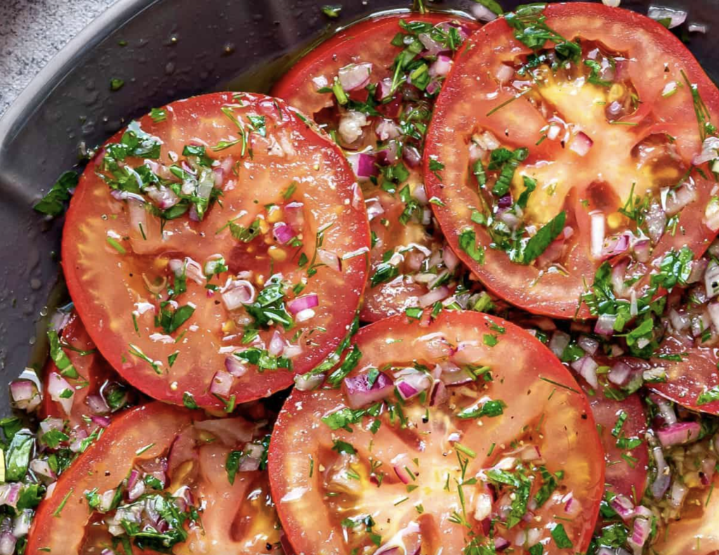 Marinated Tomatoes Salad