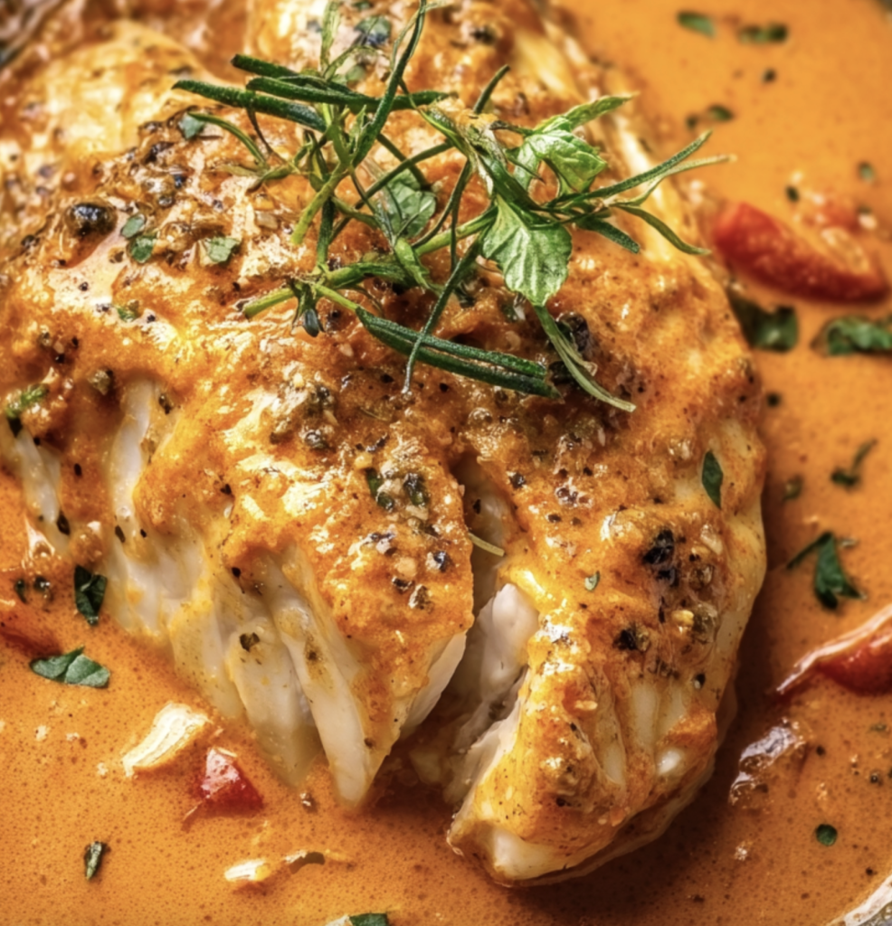 Quick Tilapia in Roasted Pepper Sauce