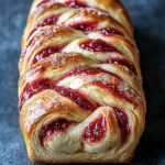 Raspberry Swirl Brioche Loaf