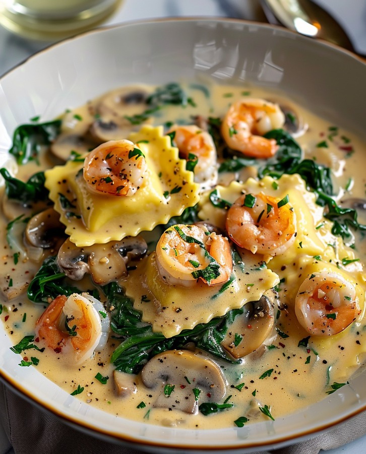 Seafood Ravioli Delight